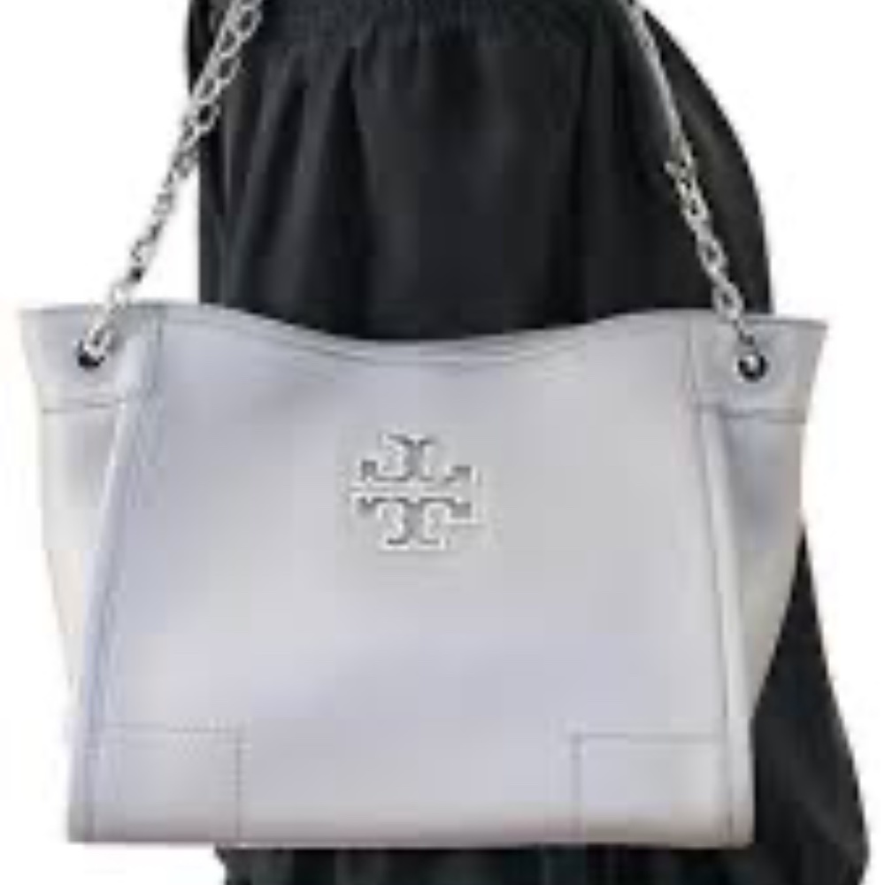 🔥NEW w/TAGS🔥Tory Burch Britten Tote—French Gray - Picture 14 of 14